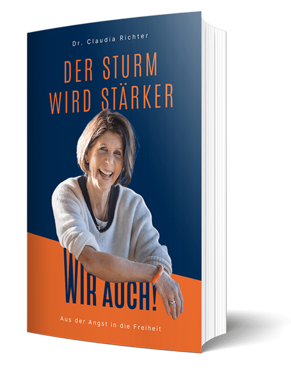 Buch-Mockup: Der Sturm wird stärker — Wir auch!